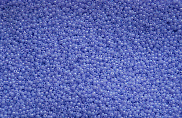 Opaque Purple Rainbow Czech Seed Beads, Size 10/0