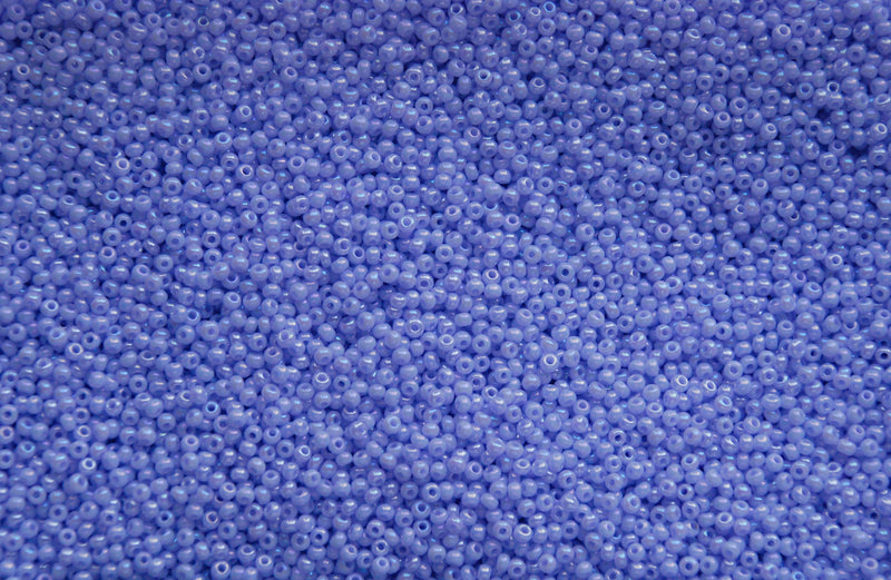 Opaque Purple Rainbow Czech Seed Beads, Size 10/0