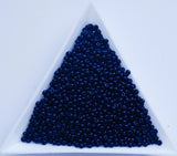 Opaque Blue Czech Seed Beads, 10/0