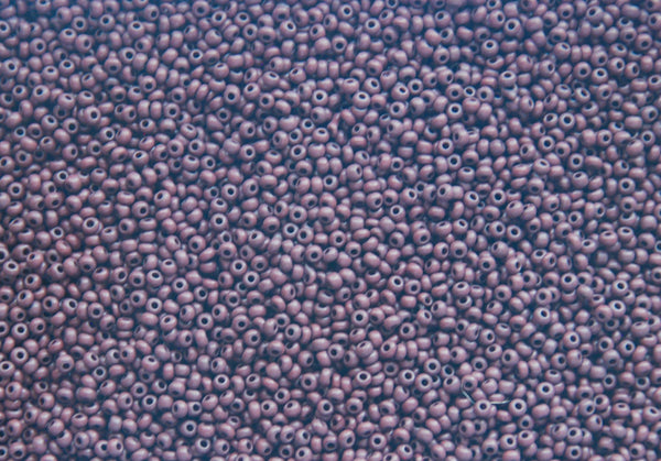 Opaque Dark Brown Matte Czech Seed Beads, Size 10/0