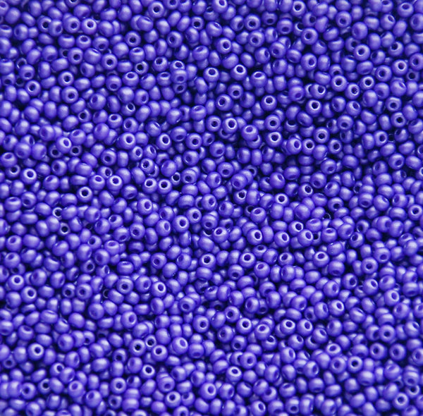 Permalux Lavender Czech Seed Beads, 10/0