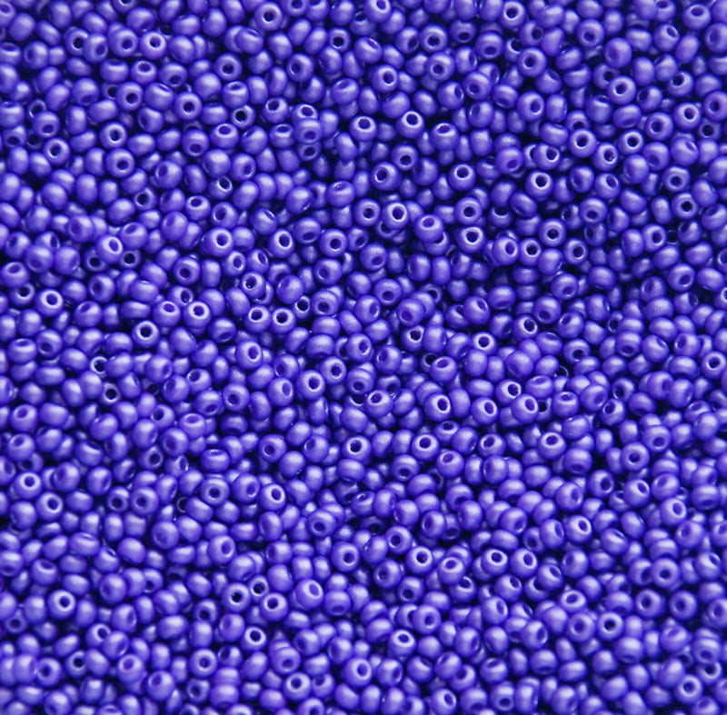 Permalux Lavender Czech Seed Beads, 10/0