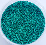 Opaque Medium Green Czech Seed Beads, 10/0