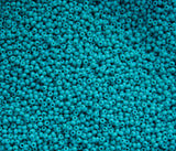 Opaque Turquoise Czech Seed Beads, 10/0