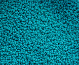 Opaque Turquoise Czech Seed Beads, 10/0