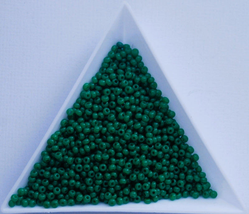 Oily Green Czech Seed Beads, 10/0 (Copy)