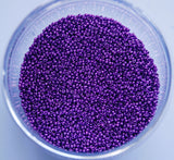 Metallic Purple Czech Seed Beads, 10/0