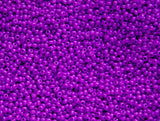 Opaque Dyed Dark Violet Czech Seed Beads, 10/0