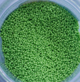 Opaque Pale Green Czech Seed Beads, 10/0