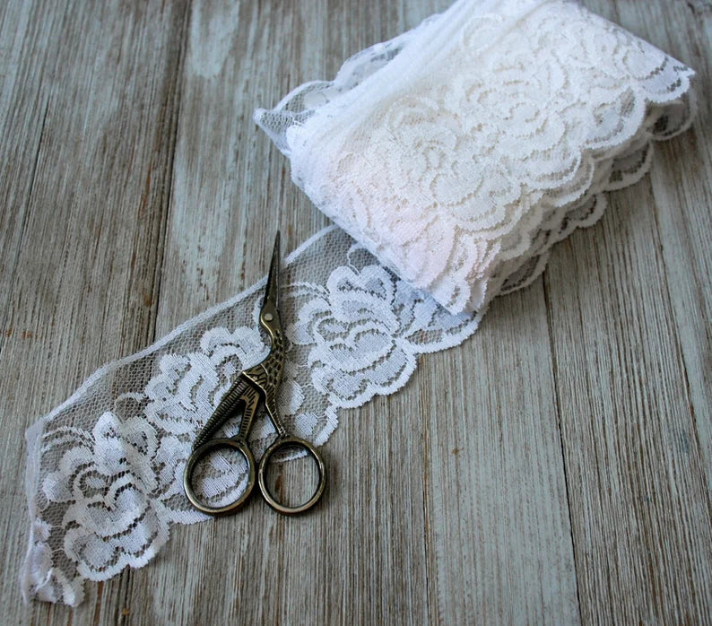 White Vintage Cotton Lace Trim