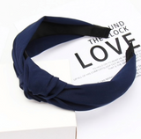 Satin Solid Color Knotted Headband