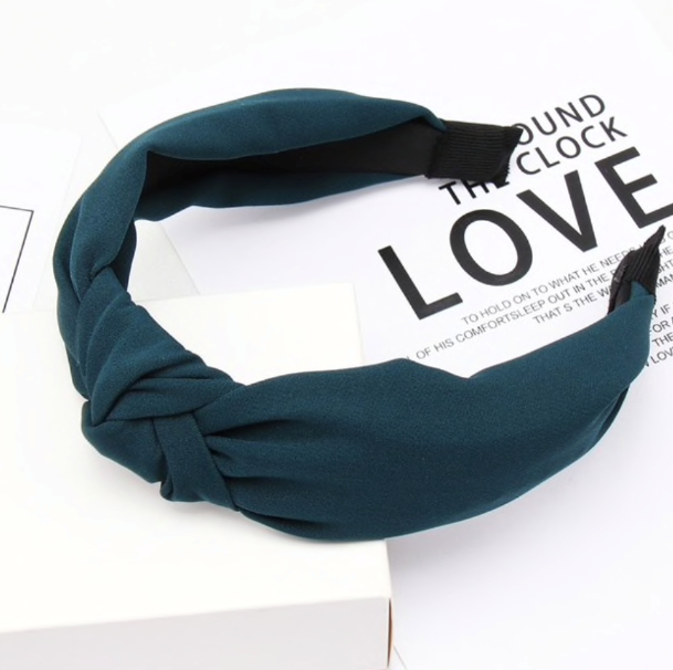 Satin Solid Color Knotted Headband
